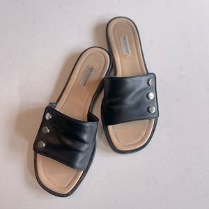 Balenciaga Leather Slides